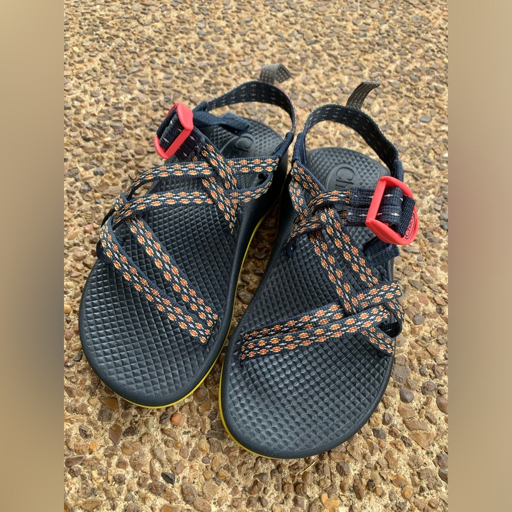 Chaco Kids ZX/1 Ecotread Sandals - Crest Citrus Chacos Adventure Hiking Water 1